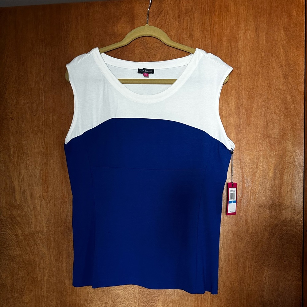 Vince Camuto Colorblock Stretch Knit Top